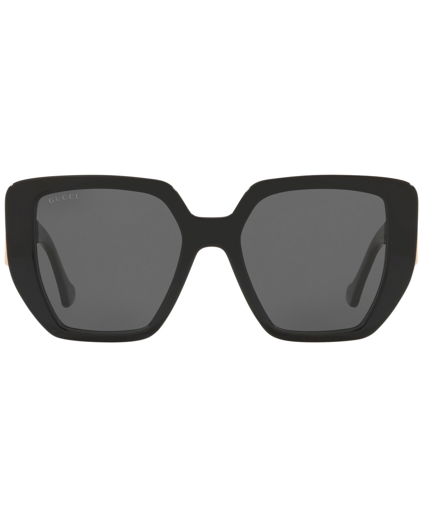 Женские солнцезащитные очки Gucci Sunglasses, GG0956S, цвет: Чёрный медный / Серый однотонный — фото 2