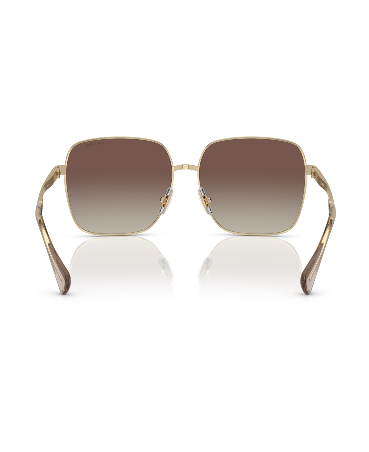 Shop Ralph By Ralph Lauren Women's Sunglasses, Mirror Gradient Ra4142 In Shiny Pale Gold