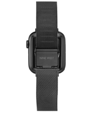 Women's Dark Gray Stainless Steel Mesh Band designed for Apple Watch&reg; 42mm (Series 10) & 38/40/41mm