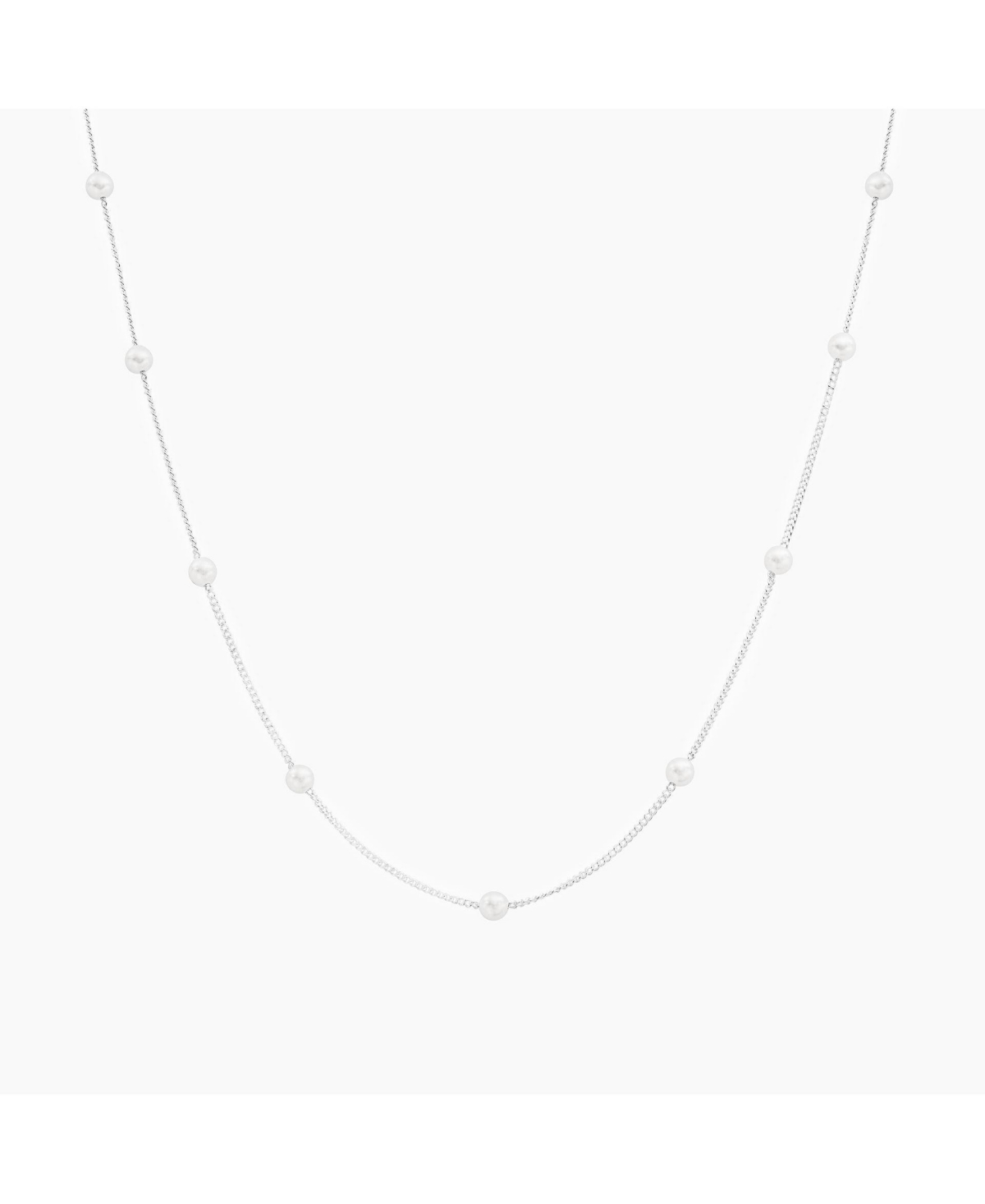 Infinite Cultured Pearl Necklace - White gold