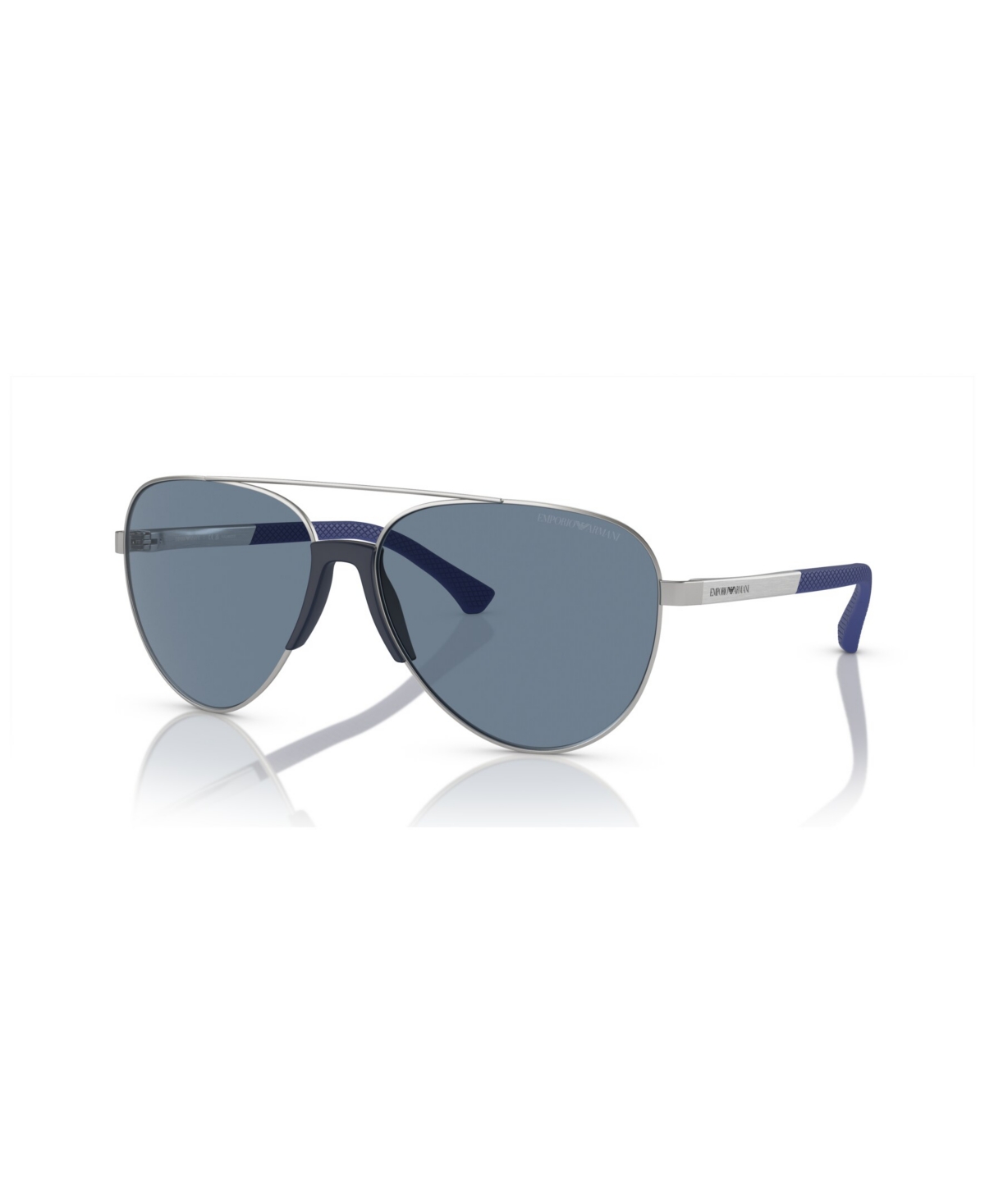 Shop Emporio Armani Men's Polarized Sunglasses, Polar Ea2059 In Matte Silver