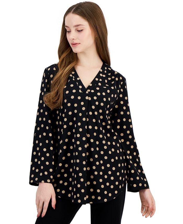 Macys polka outlet dot blouse