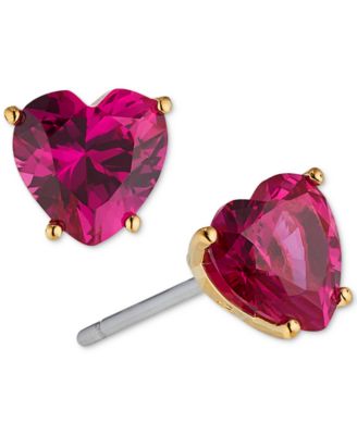 Eliot Danori Cubic Zirconia Heart Stud Earrings Created For Macys - Gold 26$