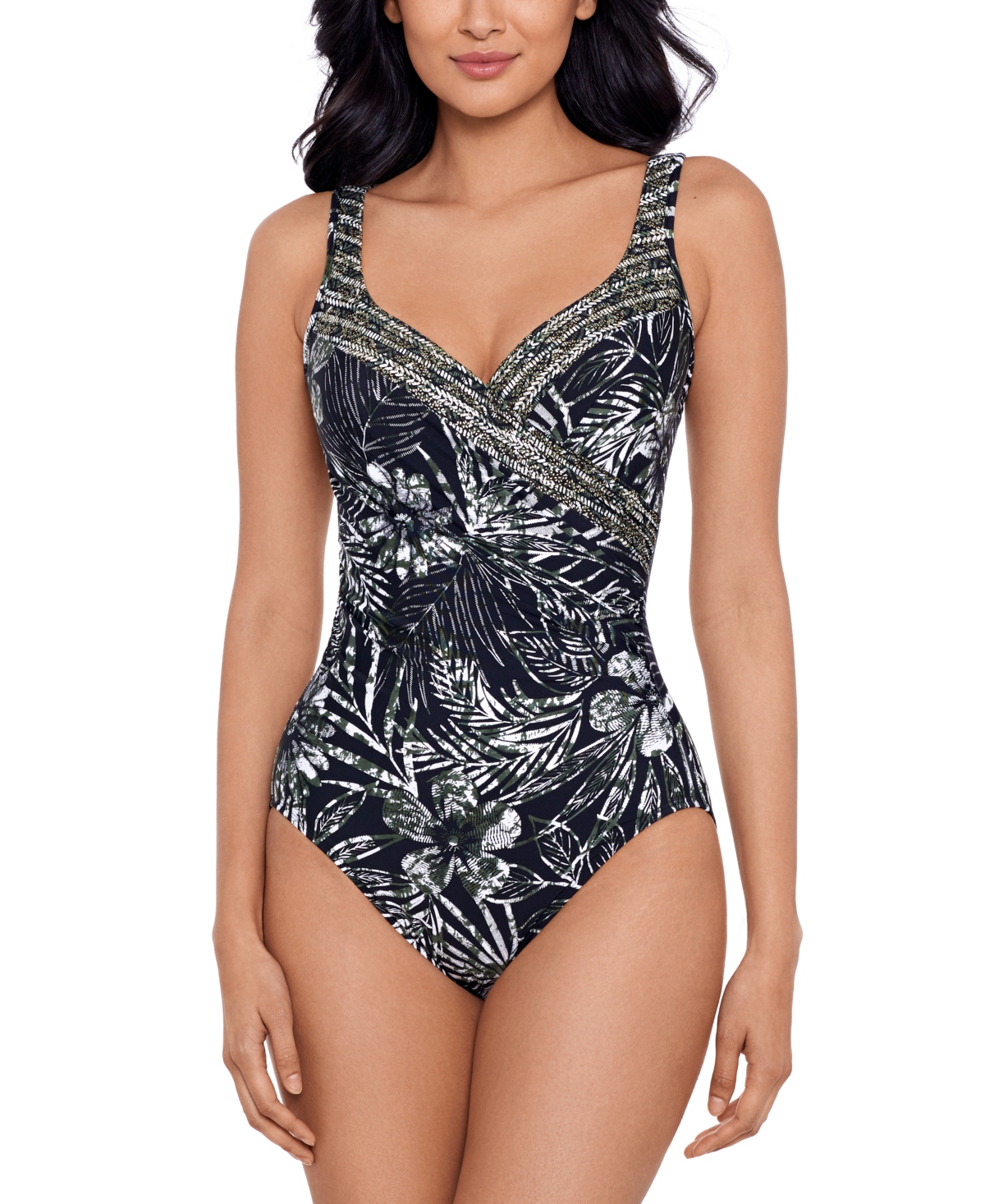Shop Miraclesuit Women's Zahara Its A Wrap Underwire One-piece Swimsuit