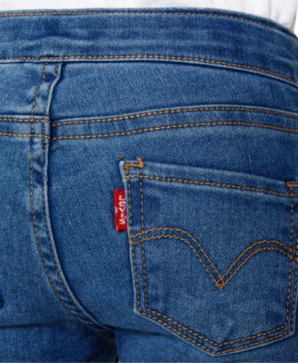 Toddler Girls Adjustable Waistband Stretch Denim Jeggings