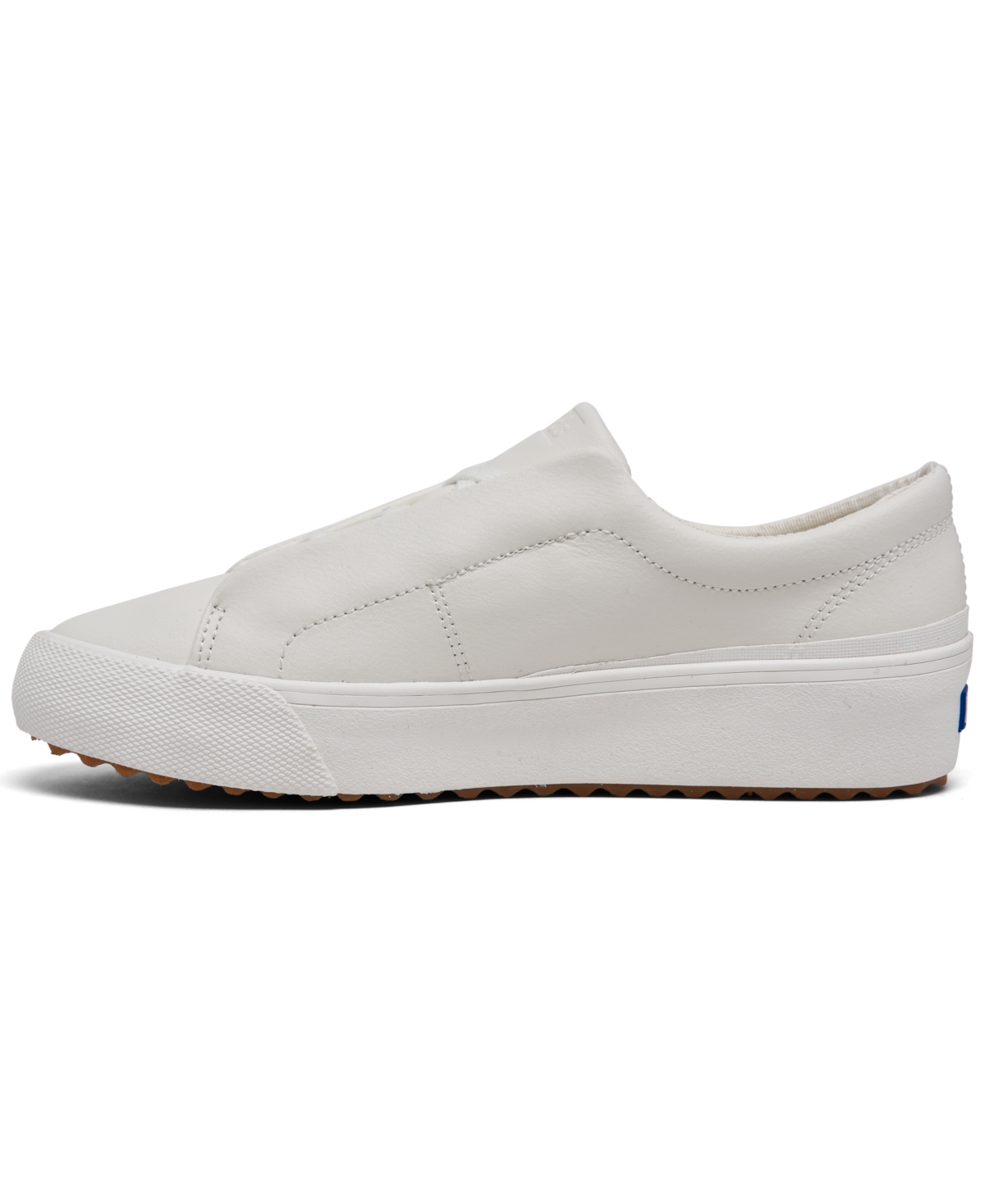 Shop Keds Women's Remi Leather Casual Sneakers From Finish Line In Snow White