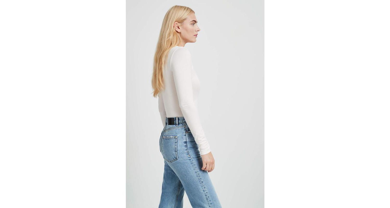 Women's Zora Wrap V-Neck Long-Sleeve Jersey Bodysuit