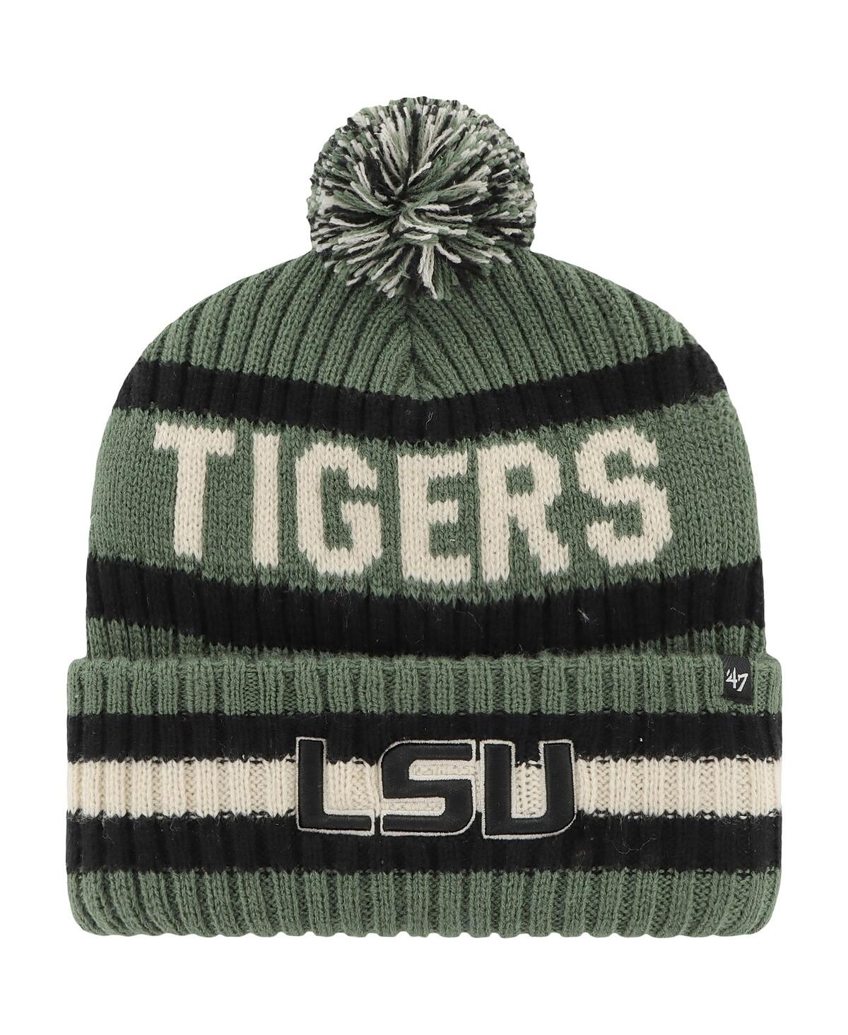 47 Brand Men's ' Green Lsu Tigers Oht Military-inspired Appreciation Bering Cuffed Knit Hat With Pom