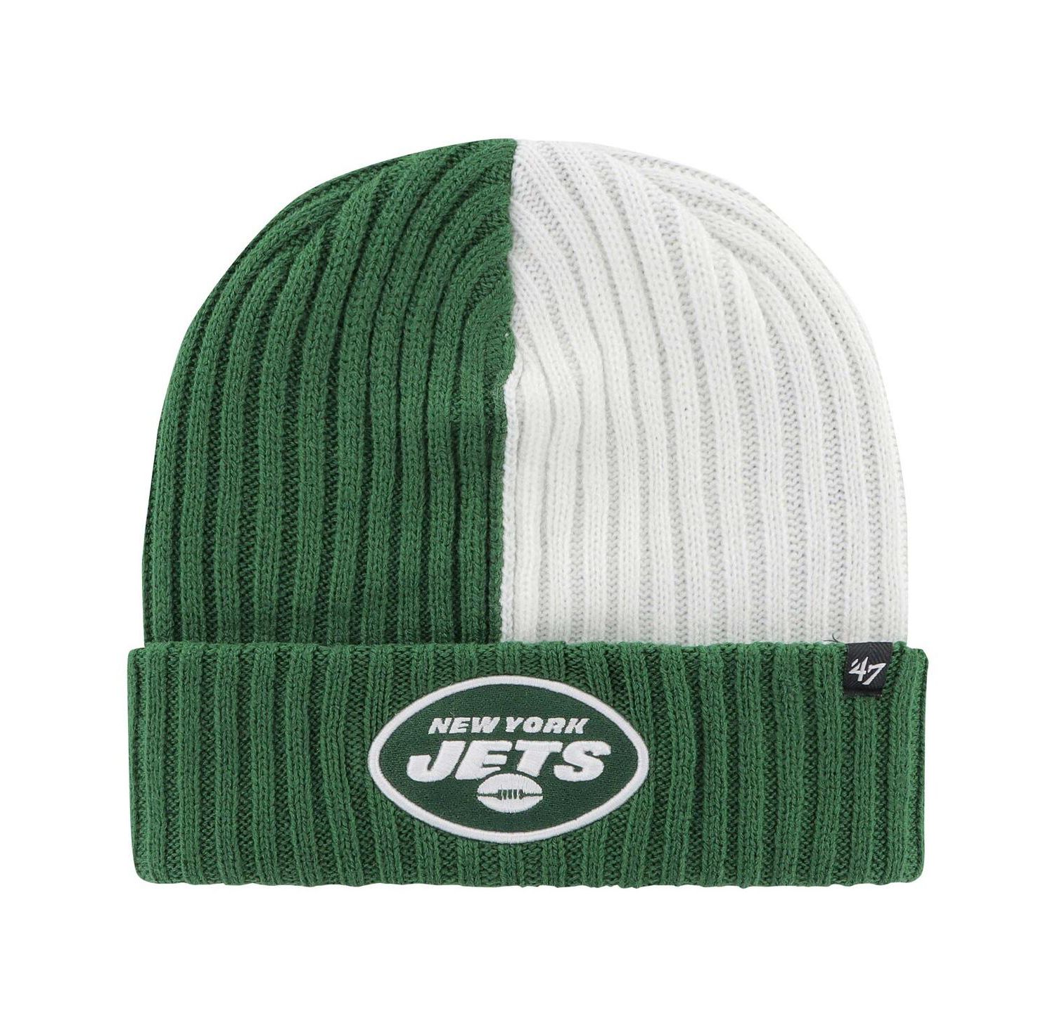 Men's Green New York Jets Fracture Cuffed Knit Hat
