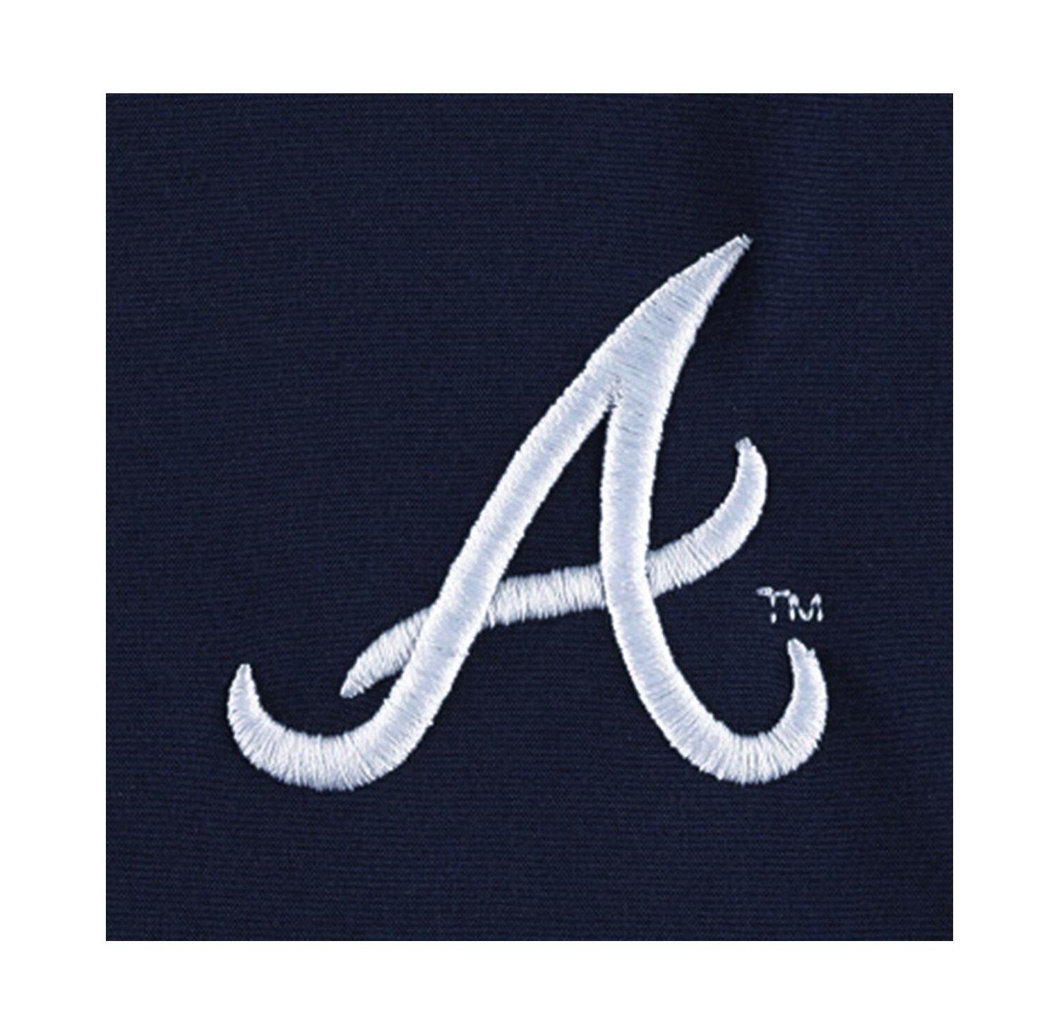 Men's Navy, Heather Gray Atlanta Braves Alpha Full-Zip Jacket