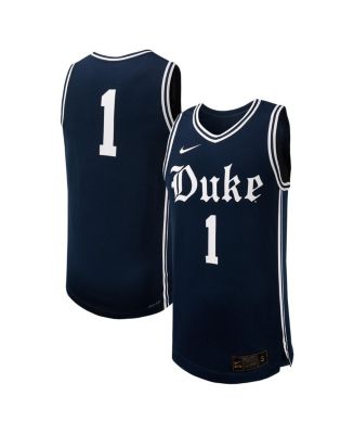 Men's Nike #1 Black Duke Blue Devils Replica Basketball Jersey