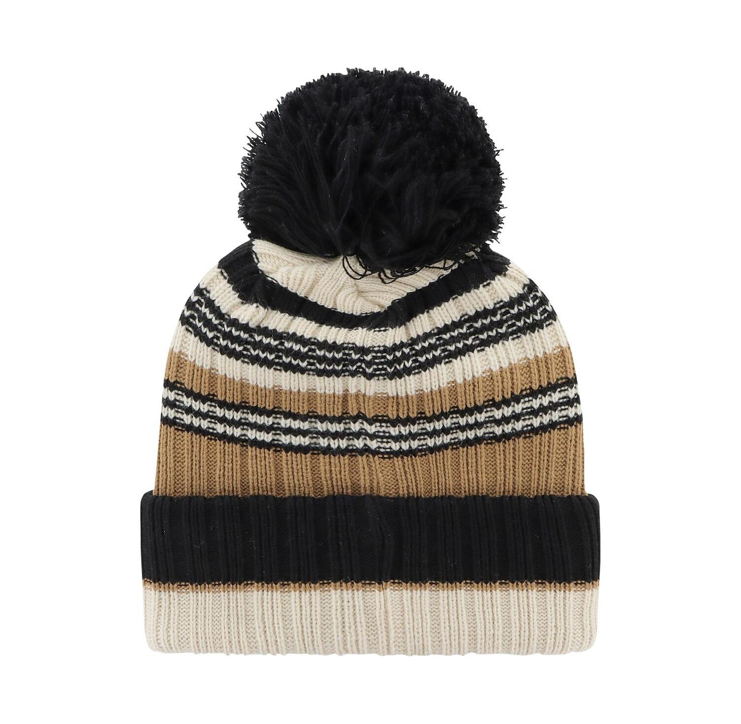 Women's Khaki Kentucky Wildcats Barista Cuffed Knit Hat with Pom