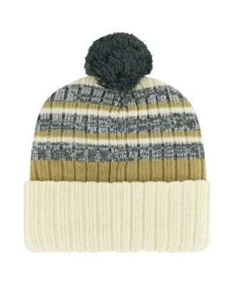 Men's Cream Vegas Golden Knights Tavern Cuffed Knit Hat with Pom