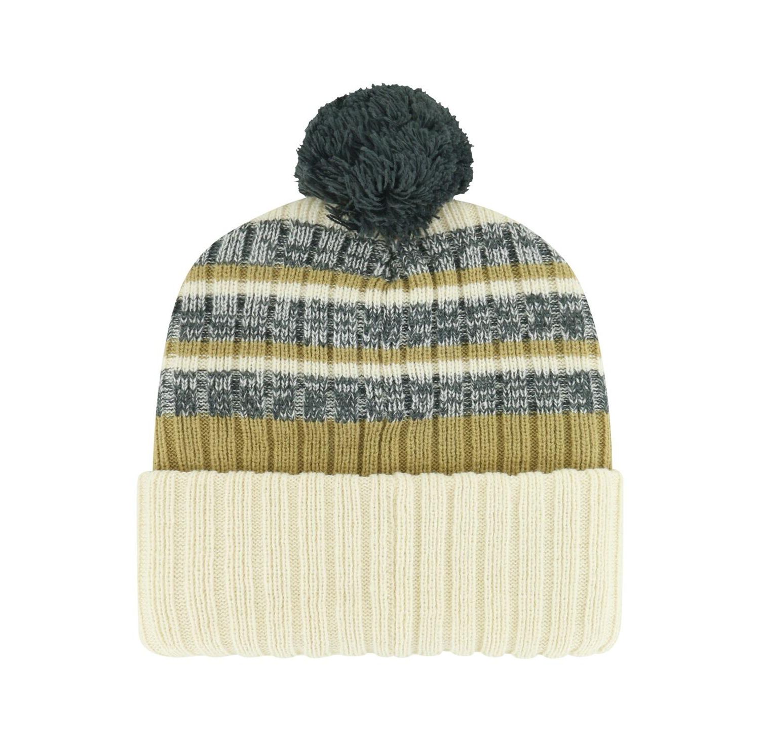 Men's Cream Vegas Golden Knights Tavern Cuffed Knit Hat with Pom