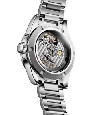 Women's Swiss Automatic Conquest Stainless Steel Bracelet Watch 34mm