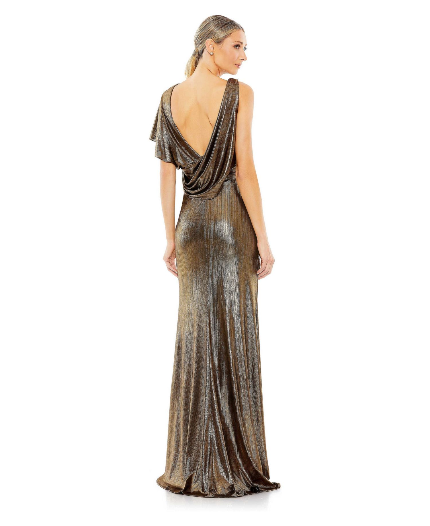 Women's Ienna Asymmetrical Draped Trumpet Gown
