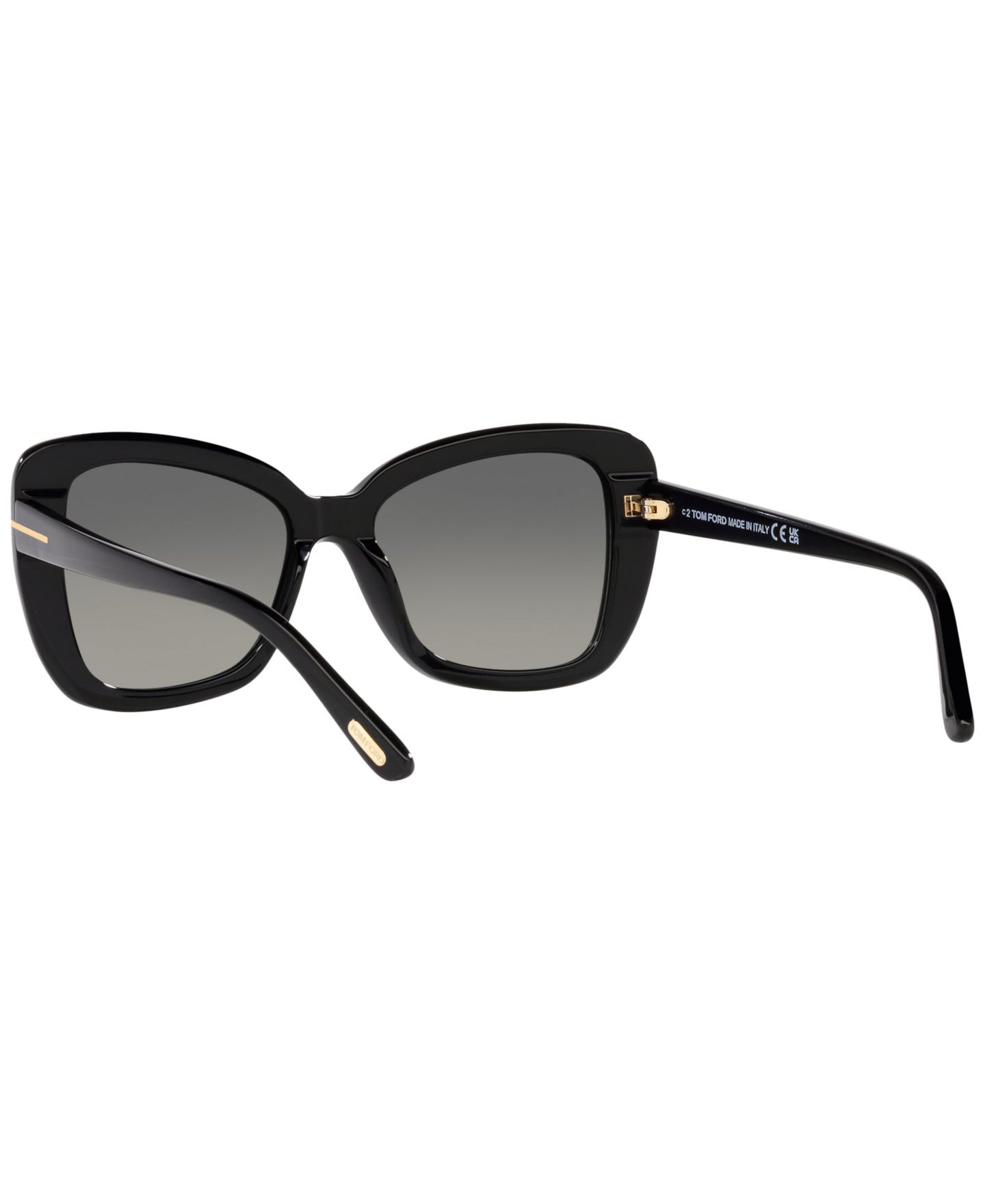 Женские солнцезащитные очки Tom Ford FT1008, Gradient TR001509, цвет: Чёрный блестящий — фото 5