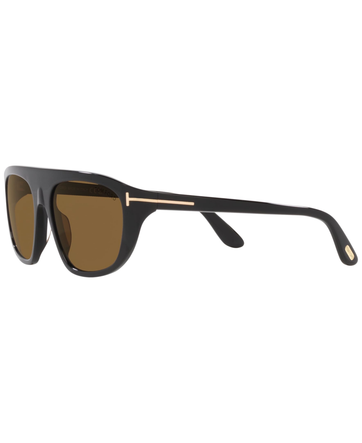 Shop Tom Ford Unisex Ft1002 Sunglasses Tr001533 In Black Shiny