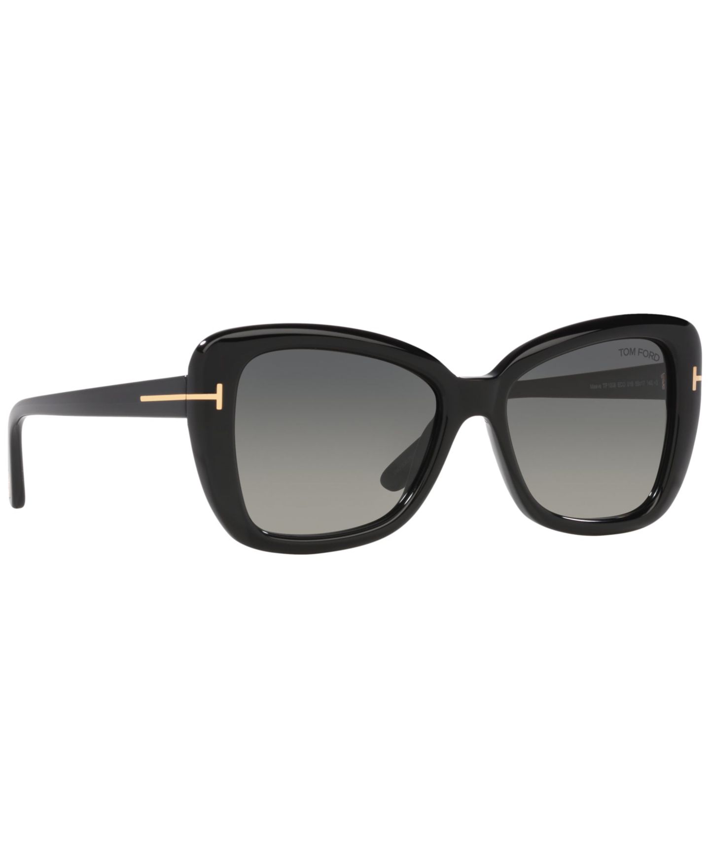 Женские солнцезащитные очки Tom Ford FT1008, Gradient TR001509, цвет: Чёрный блестящий — фото 7