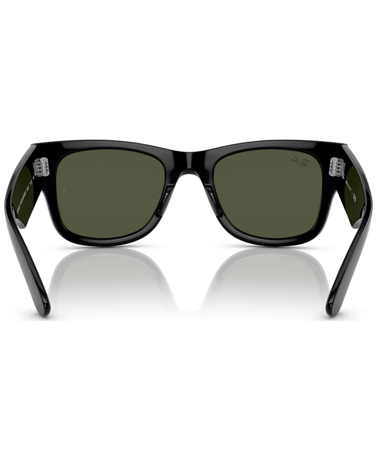 Shop Ray Ban Unisex Mega Wayfarer Low Bridge Fit Sunglasses Rb0840sf In Black