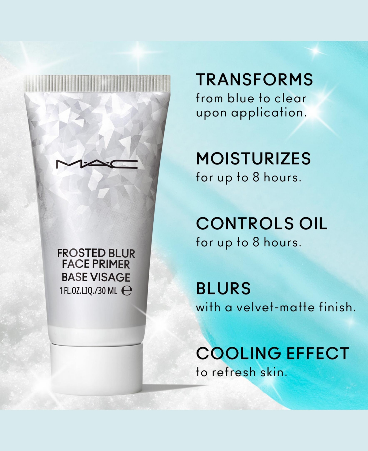 Mac Bizarre Blizzard Bash Frosted Blur Face Primer - Cool+clear