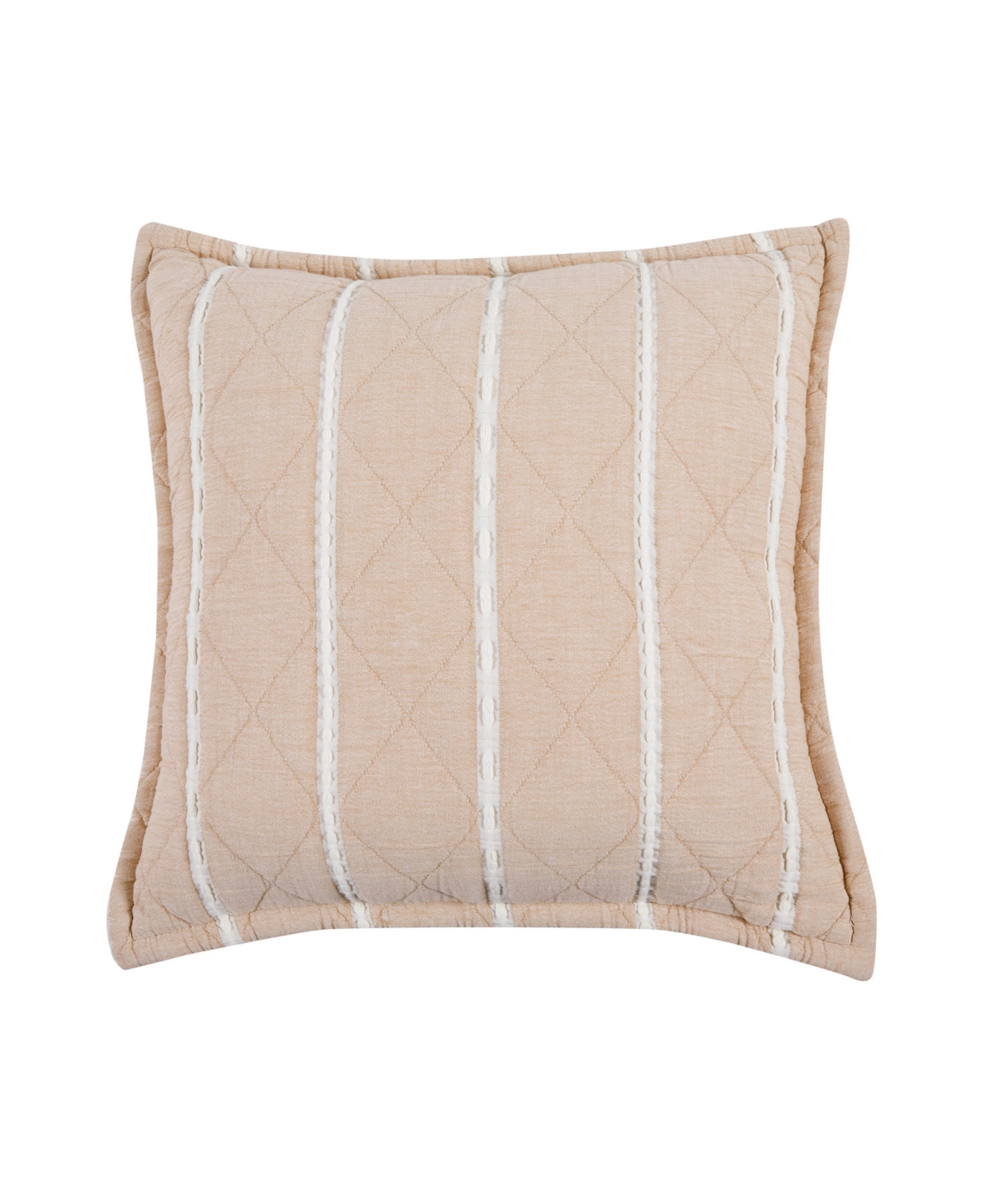 White Sand Playa Square Decorative Pillow Cover, 20" X 20" In Terracotta