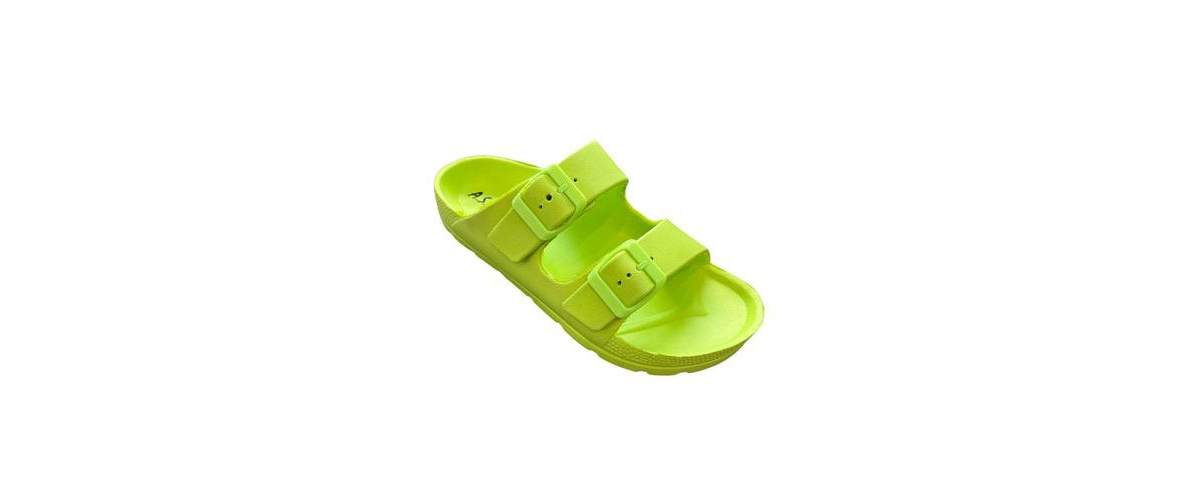ANDREW BY ANDREW STEVENS COMFORT SLIDES DOUBLE BUCKLE ADJUSTABLE SCOOBY FLAT SANDALS
