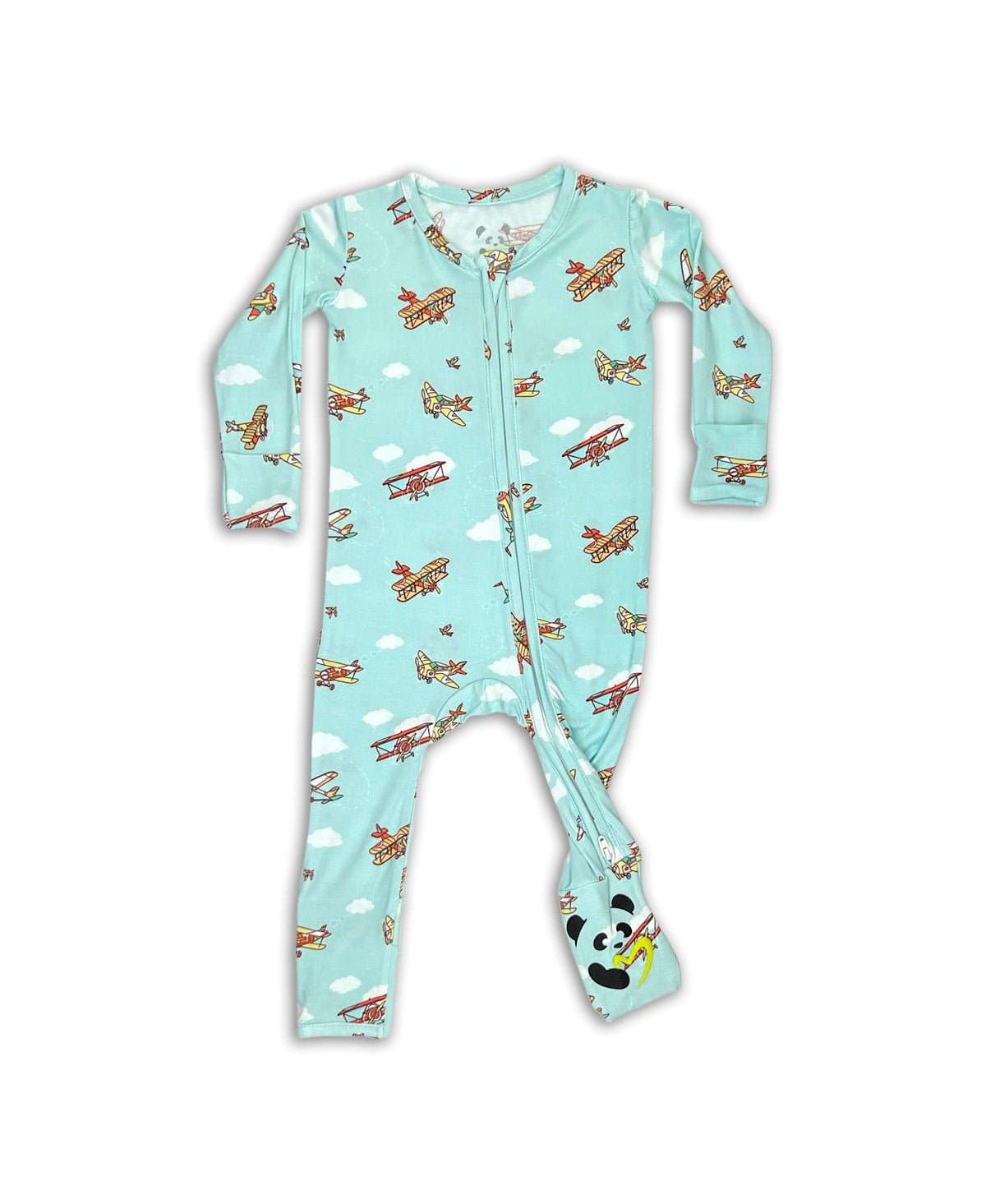 Shop Bellabu Bear Unisex Baby Airplanes Convertible Footie Pajama