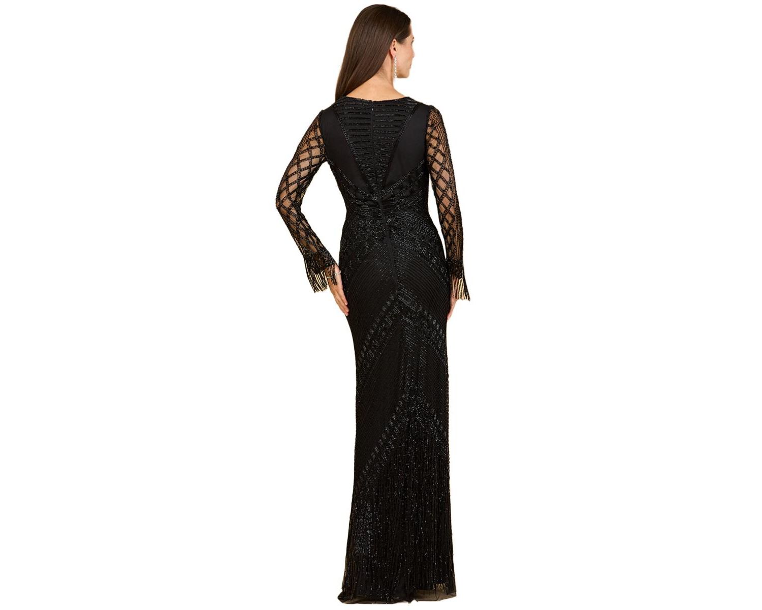Women's Long Sleeve Fringe Dress