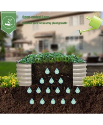 9-in-1 Modular Metal Raised Garden Bed Planter Box