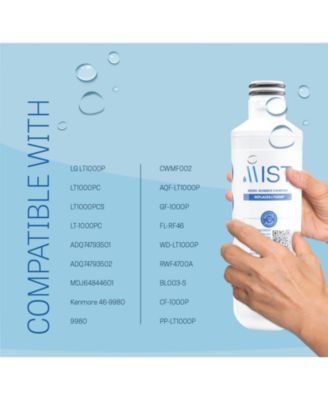 1-Pack LT1000P Refrigerator Water Filter &amp;#x2013; Compatible with LG &amp; Kenmore Models, NSF Certified, Easy Twist-Lock Installation