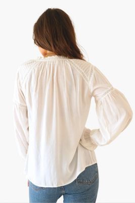 Women's Long Sleeve Embroidered Stevie Blouse