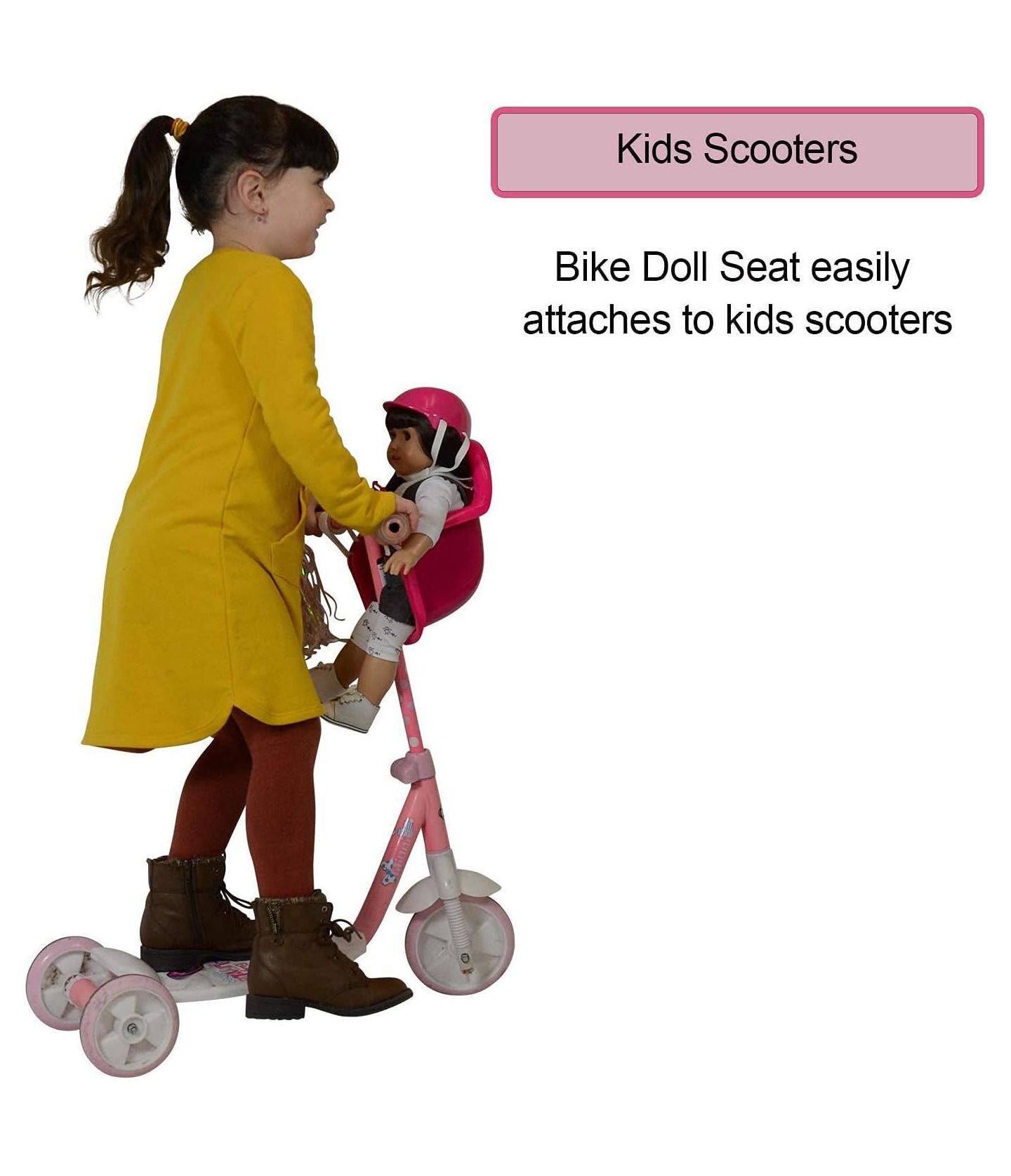 Велокресло для куклы 18 дюймов The New York Doll Collection со шлемом, от 3 лет — фото 2