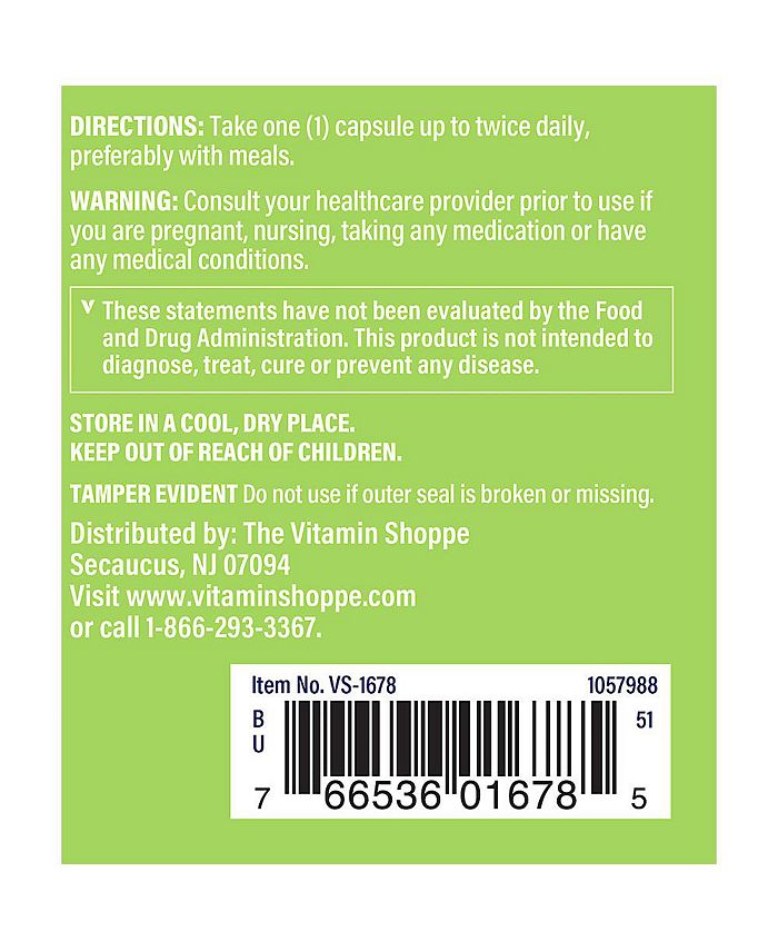 The Vitamin Shoppe Green Tea Extract Antioxidant Support & Cellular