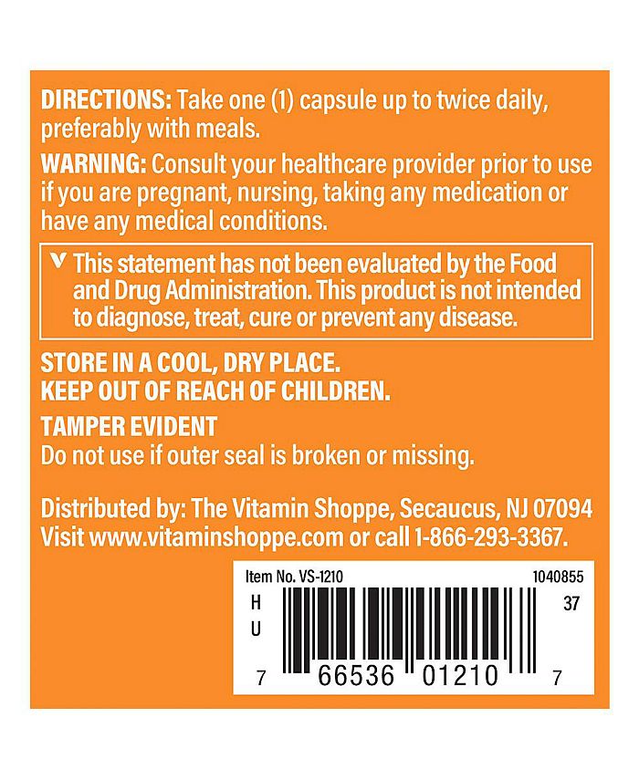 The Vitamin Shoppe Bromelain Enzyme Sourced from Pineapples 500 MG