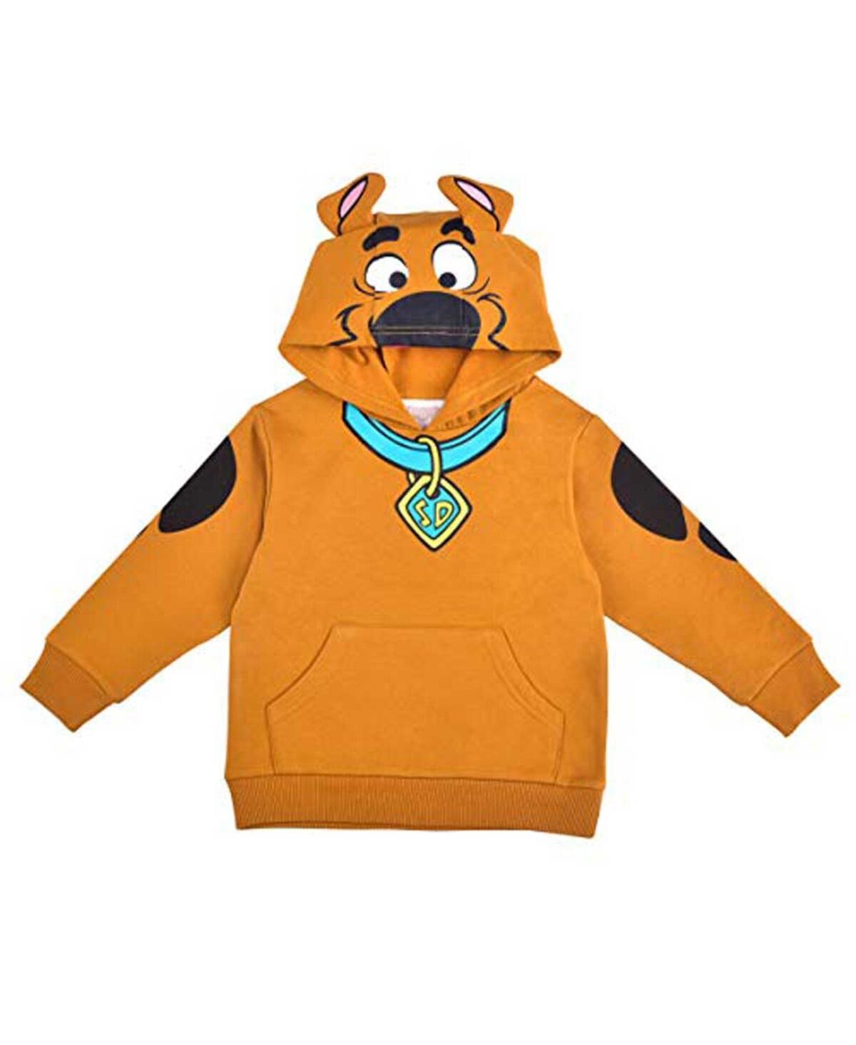 Children's Apparel Network Babies' Toddler Boys And Girls Brown Scooby-doo Pullover Hoodie