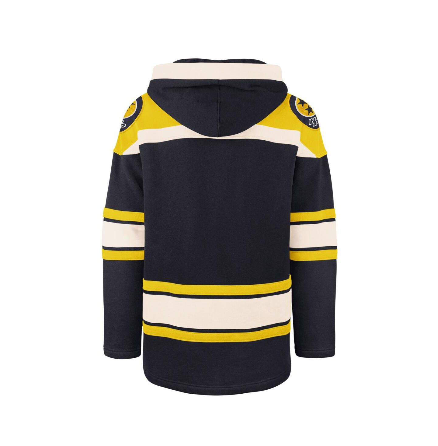 Мужское худи '47 Brand Navy Nashville Predators Superior Lacer Pullover — фото 3