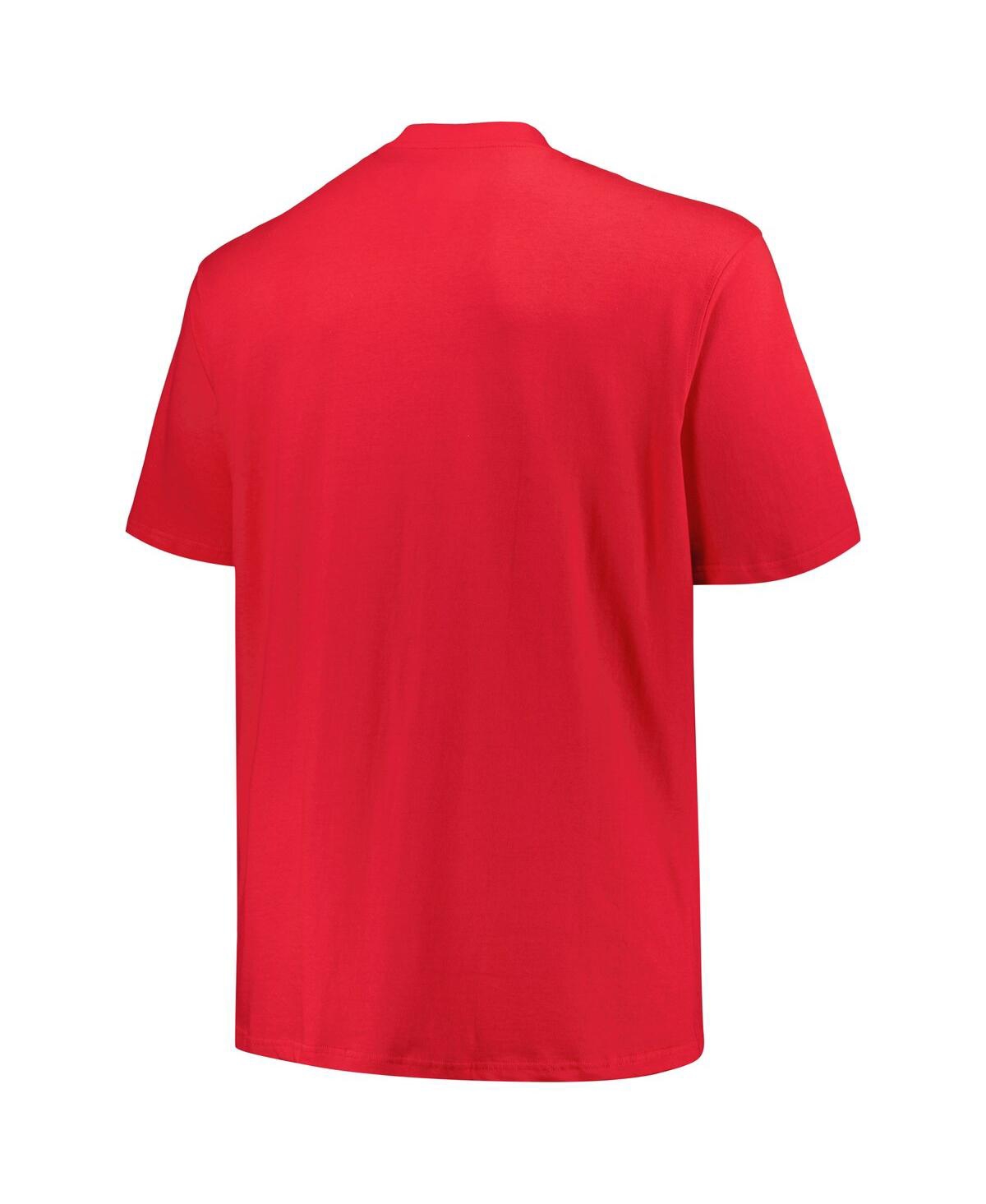 Shop Profile Men's  Scarlet Ohio State Buckeyes Big And Tall Team T-shirt