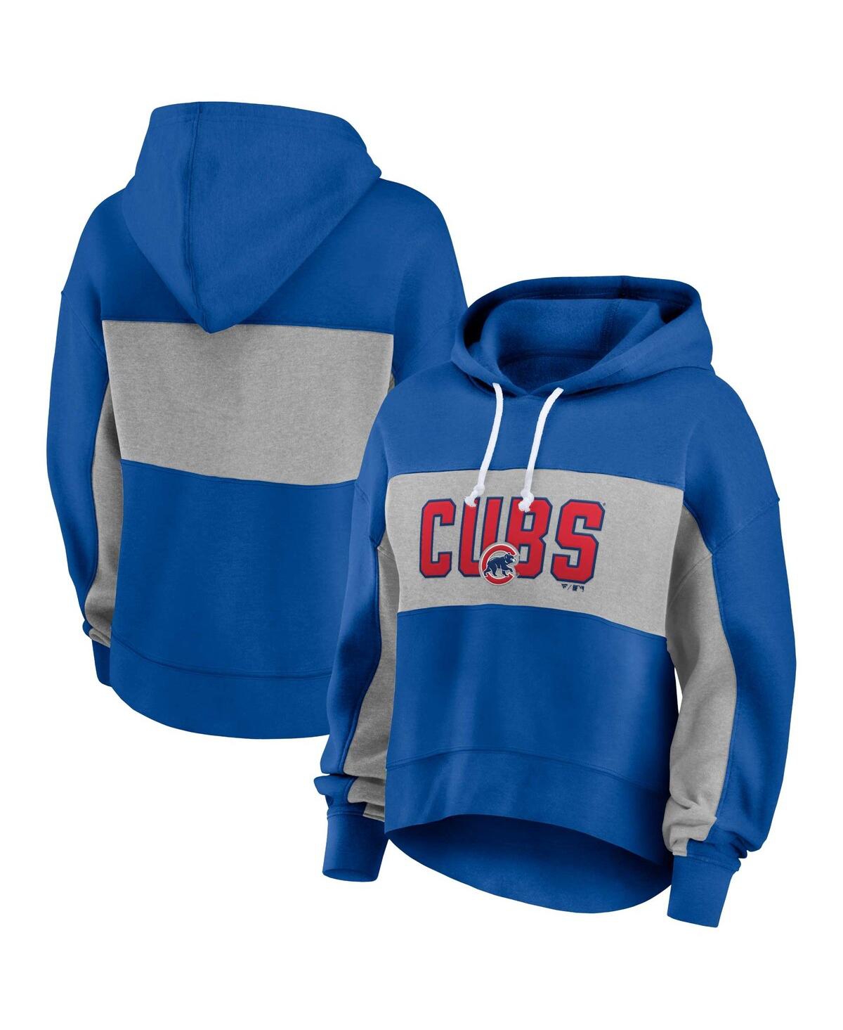 PROFILE WOMEN'S PROFILE ROYAL CHICAGO CUBS PLUS SIZE PULLOVER HOODIE