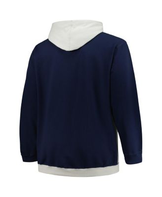 Men's Navy, Silver Washington Wizards Big and Tall Primary Arctic Pullover Hoodie