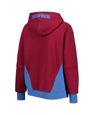 Women's Burgundy Colorado Avalanche Wishbone Half-Zip Hoodie