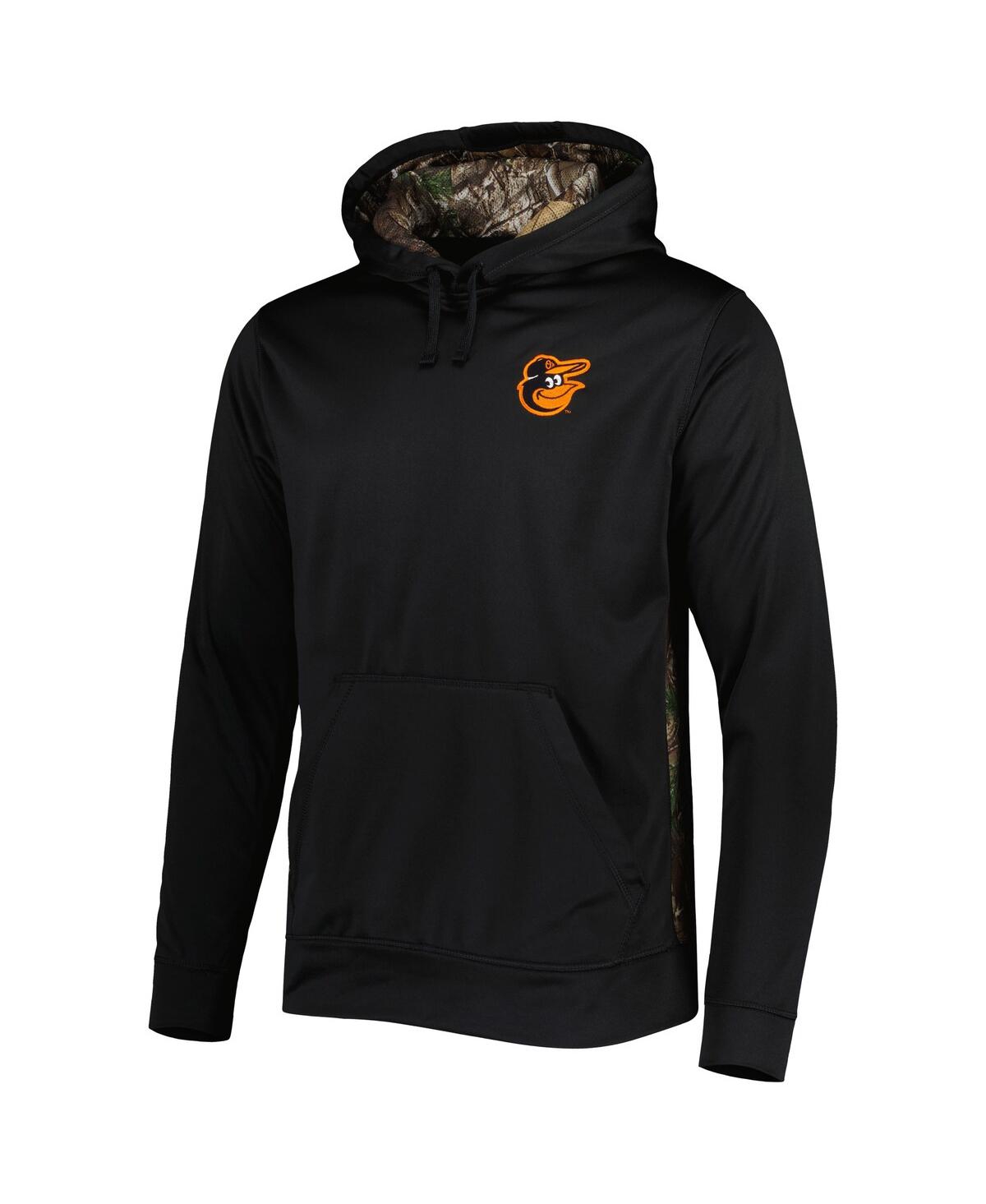 DUNBROOKE MEN'S DUNBROOKE BLACK, CAMO BALTIMORE ORIOLES RANGER PULLOVER HOODIE 
