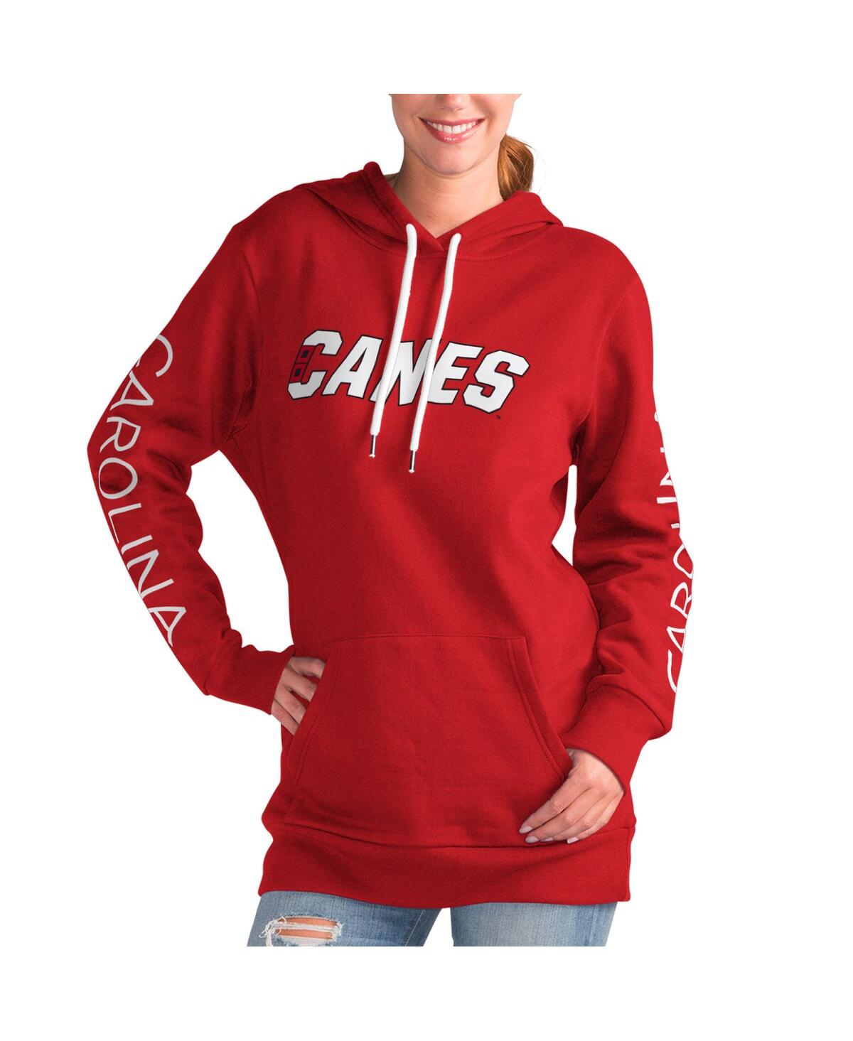 Shop G-iii 4her By Carl Banks Women's  Red Carolina Hurricanes Overtime Pullover Hoodie