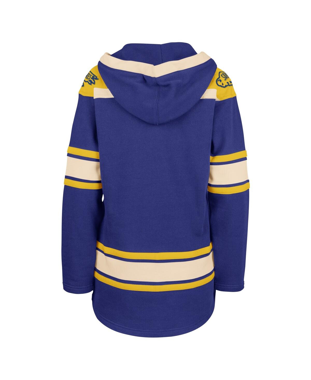 47 BRAND WOMEN'S '47 BRAND ROYAL BUFFALO SABRES SUPERIOR LACER PULLOVER HOODIE 