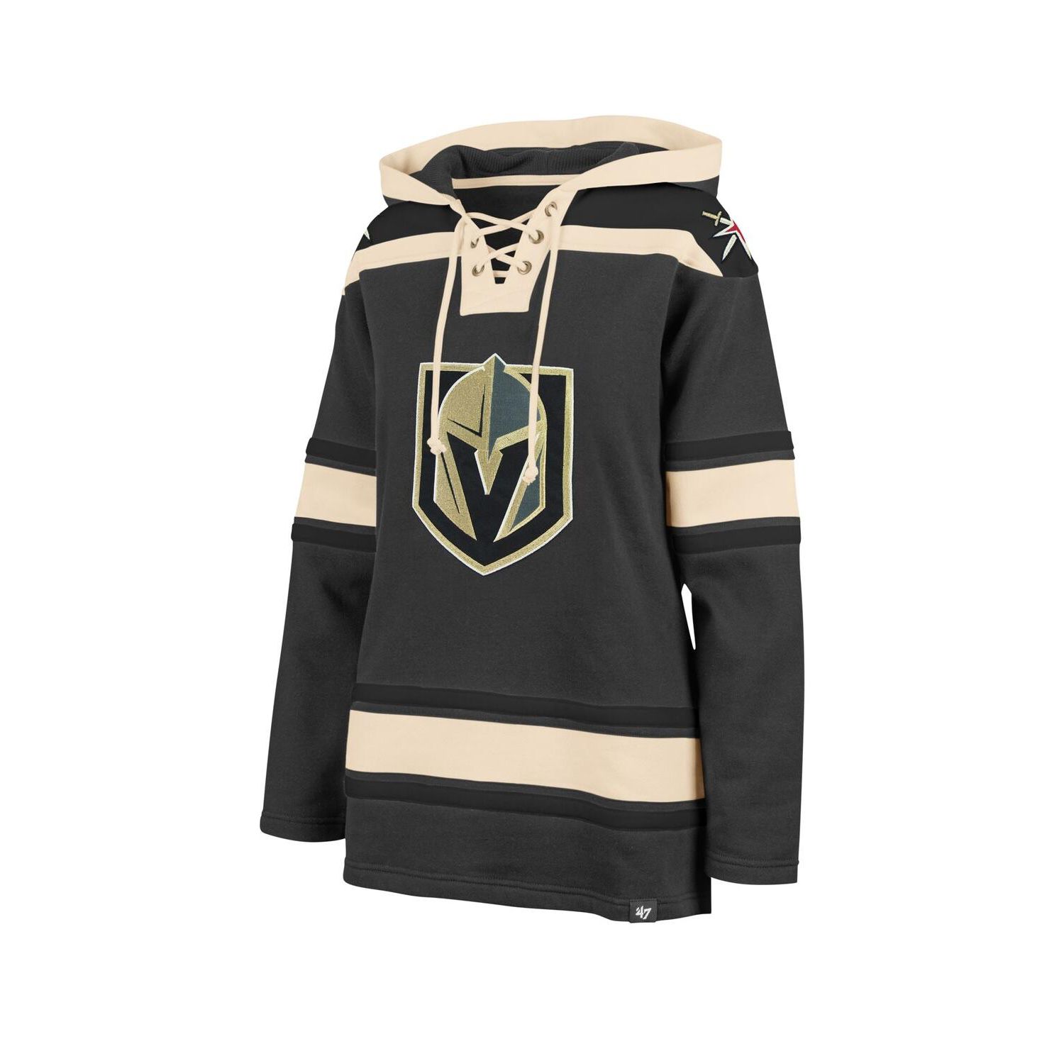 Women's Gray Vegas Golden Knights Superior Lacer Pullover Hoodie