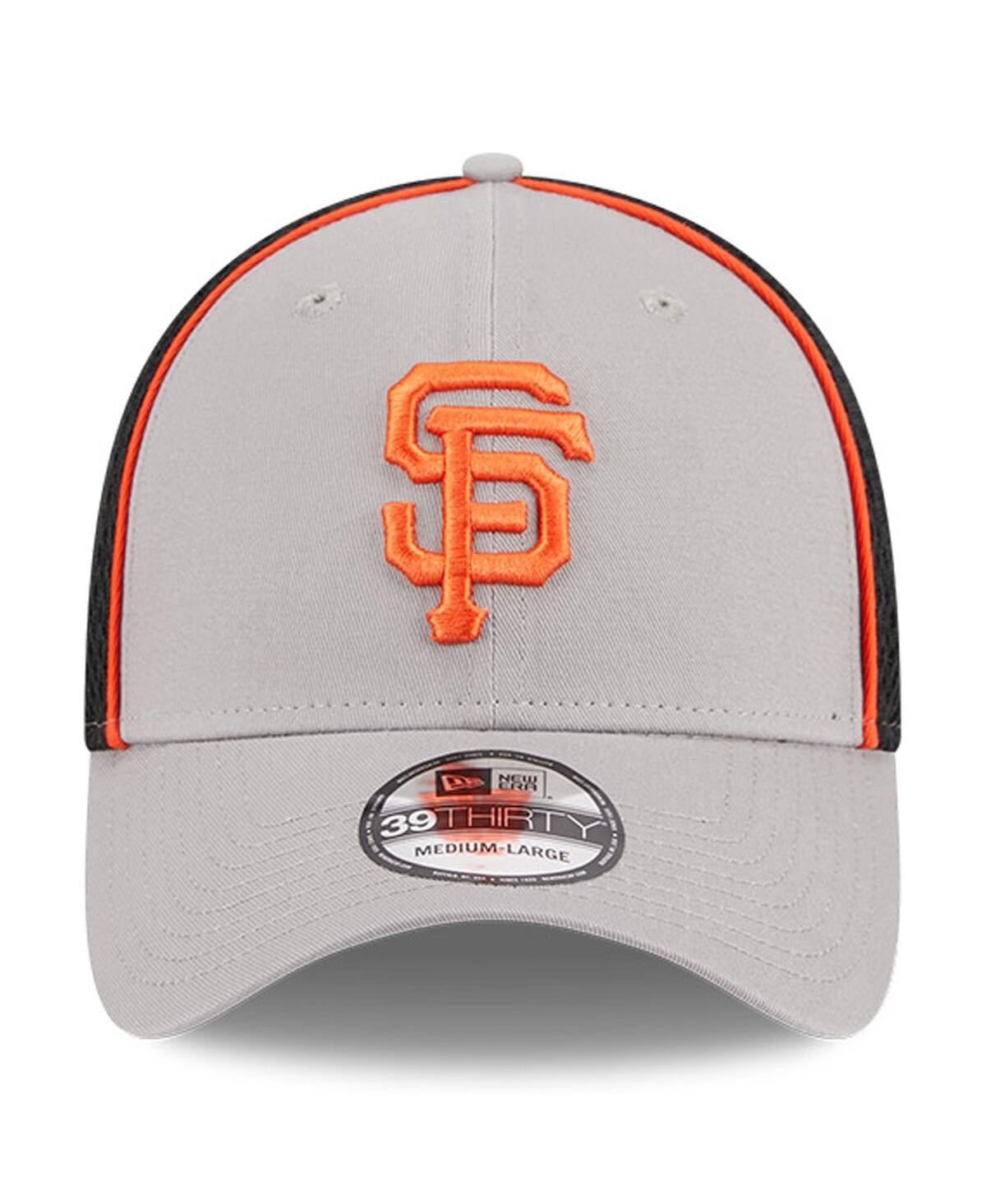 Men's New EraSan Francisco Giants Pipe 39THIRTY Flex Hat - Gray