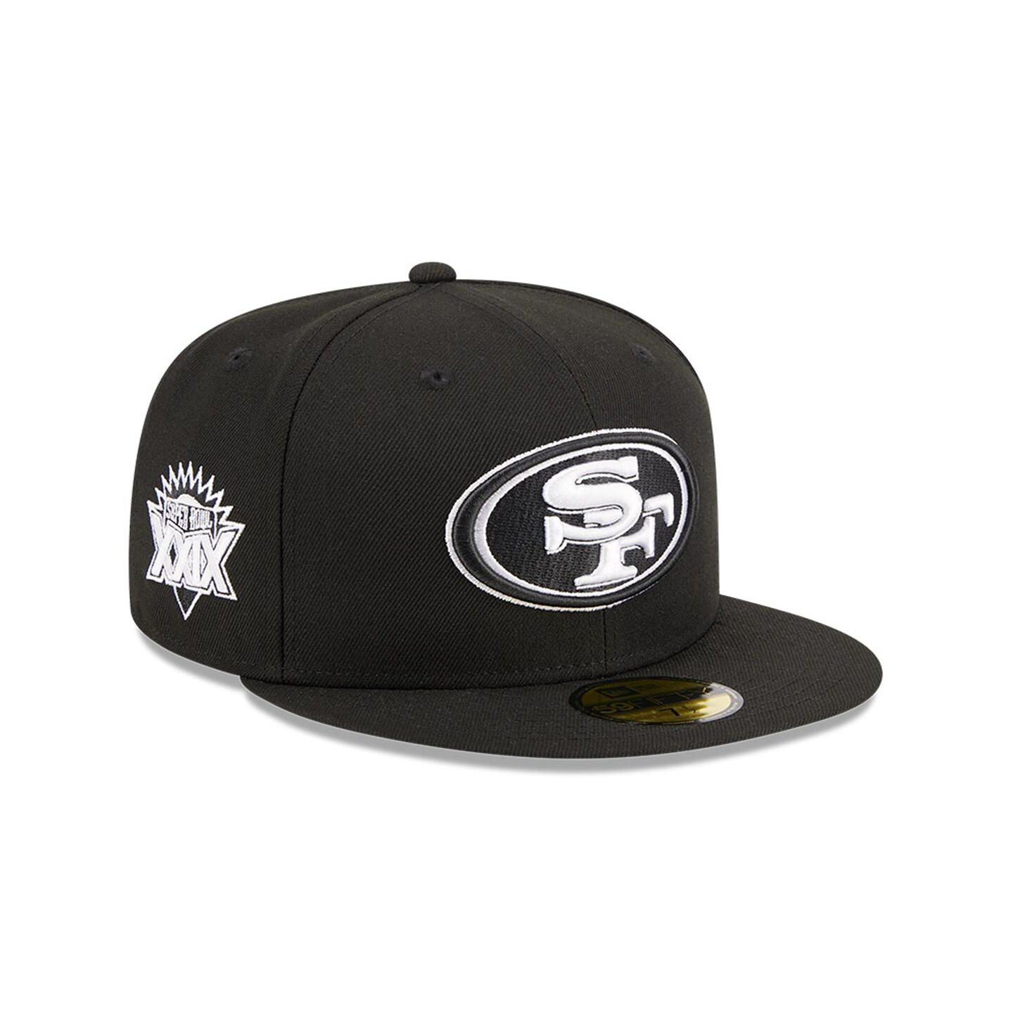 Мужская кепка New Era Black San Francisco 49ers Main Patch 59FIFTY Fitted Hat — фото 1