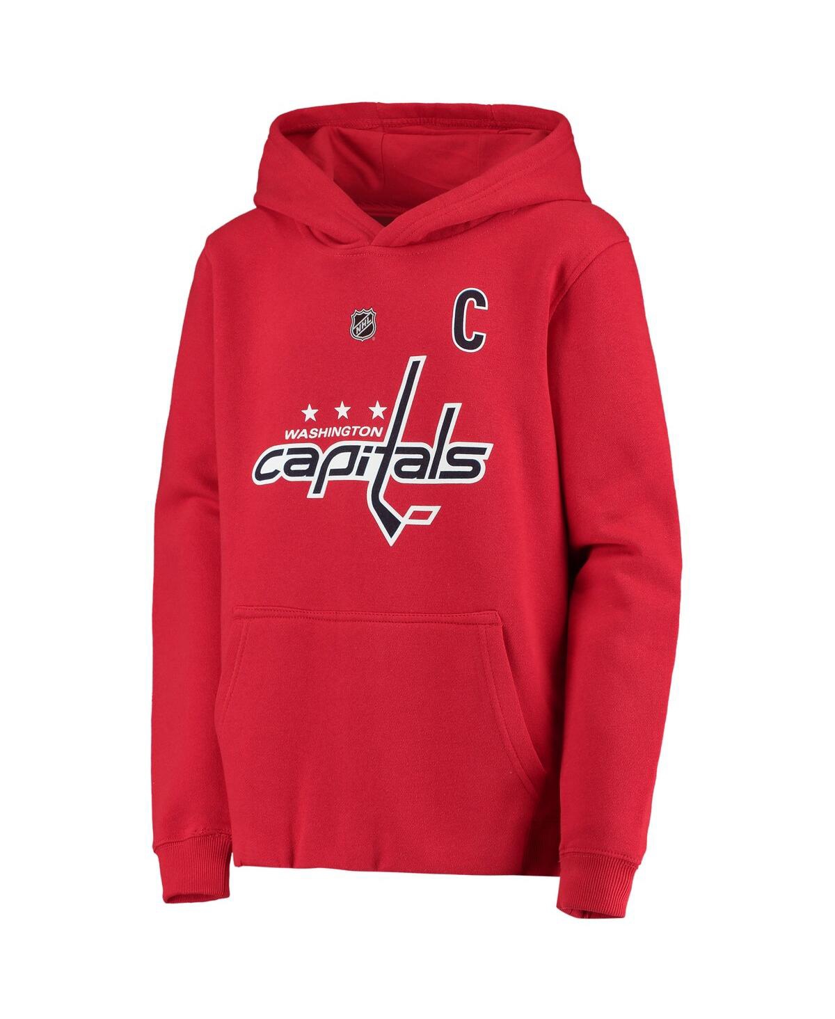 Shop Outerstuff Big Boys Alexander Ovechkin Red Washington Capitals Player Name And Number Hoodie