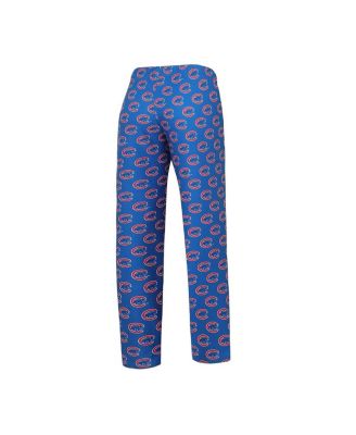 Women's White, Royal Chicago Cubs Long Sleeve V-Neck T-shirt and Gauge Pants Sleep Set