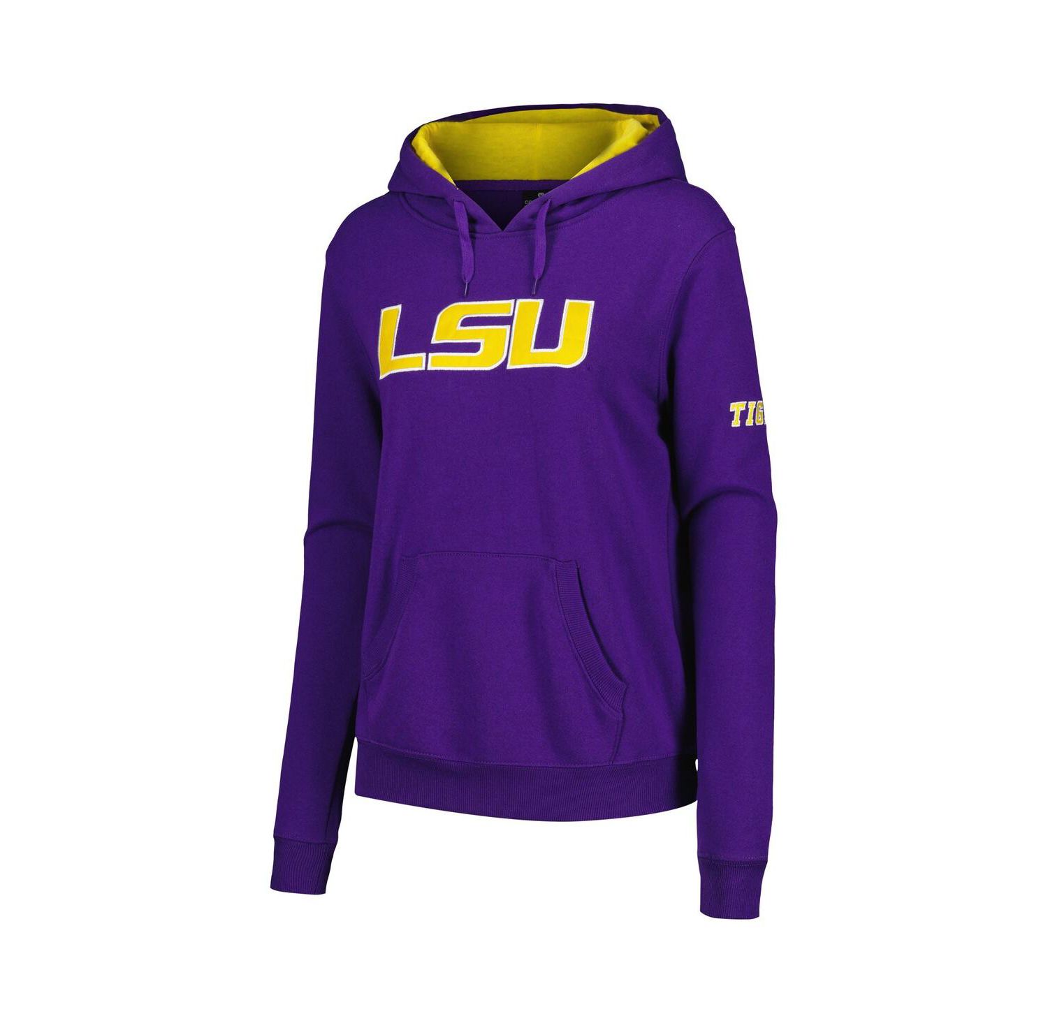 Women's Stadium Athletic Purple LSU Tigers Big Logo Pullover Hoodie